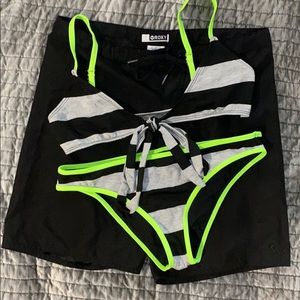ROXY board shorts/Hurley 2-piece *bundle*